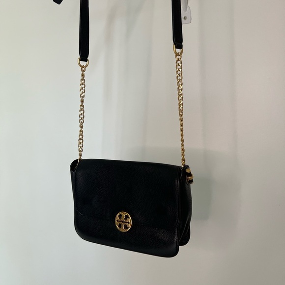 Tory Burch Chelsea Crossbody Black Leather - Picture 4 of 12